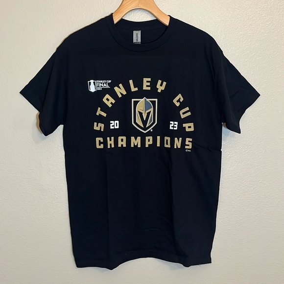 Gildan Other - NWOT Vegas Golden Knights NHL Hockey 2023 Stanley Cup Black Cotton Tee Shirt